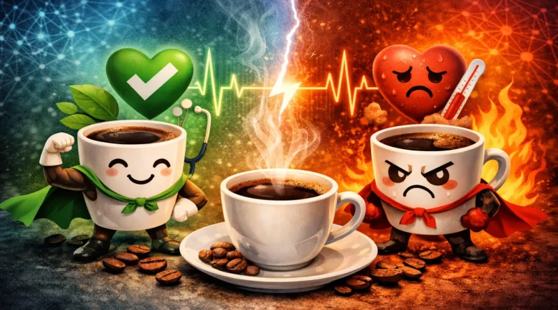 Positive and negative effects of coffee